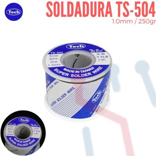 Soldadura Estaño 0.7mm X 100 gr Tech