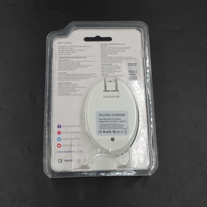 Cargador AAA", "AA", "9v" GP"