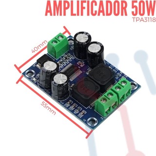 Amplificador de Audio 50W TPA3118