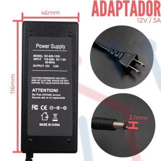 Adaptador de voltaje 12V 1.5A