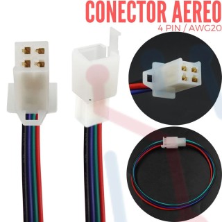 Conectores Aéreos con Cable 4 PIN