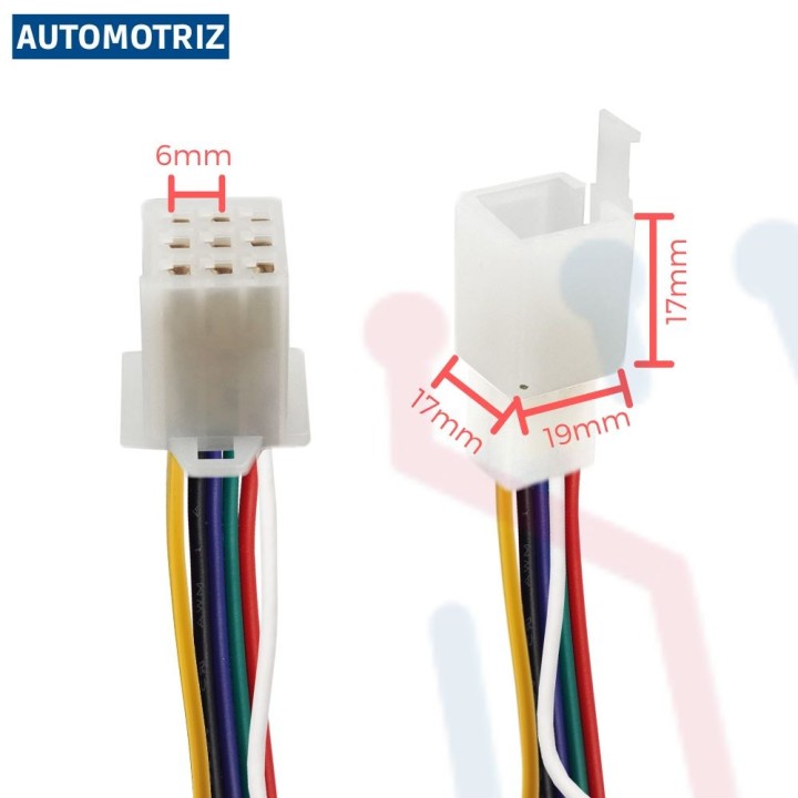 Conector Aéreo 9PIN AWG22 (Automotriz)