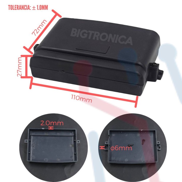 Caja de Ensamble 110x72x27mm