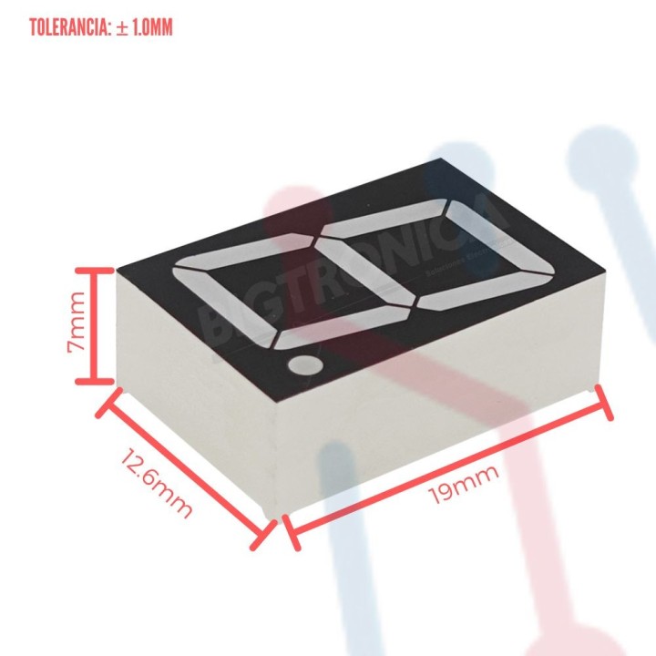 Display Ánodo Común 1 Digito 0.56"