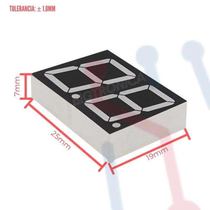 Display Ánodo Común 2 Dígitos 0.56"