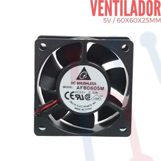 Ventilador 5V  60x60x25mm