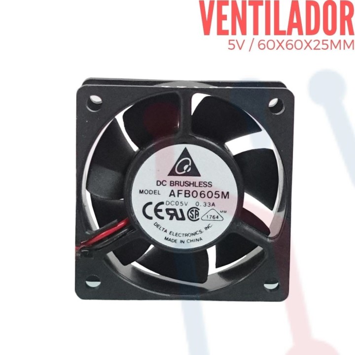 Ventilador 5V  60x60x25mm
