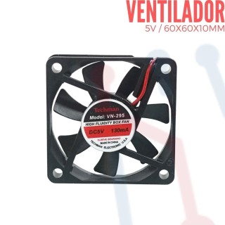 Ventilador 5V  60x60x10mm