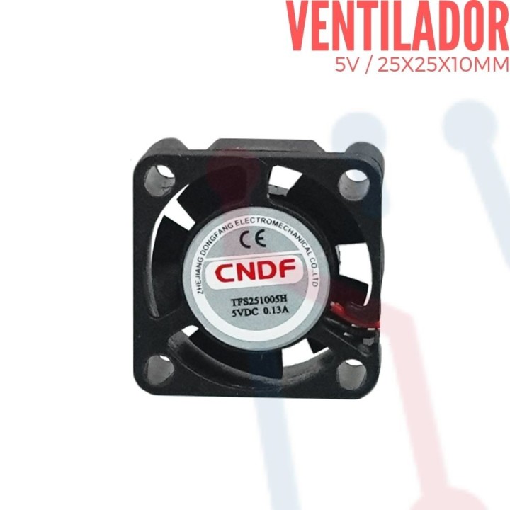 Ventilador 5V  25x25x10mm