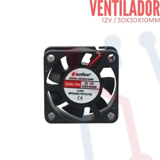 Ventilador 12V  30x30x10mm