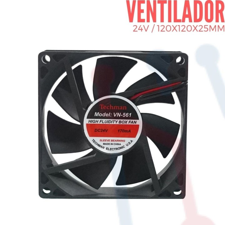 Ventilador 24V  120x120x25mm