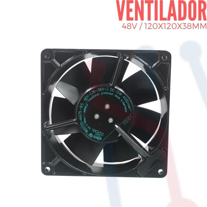 Ventilador 48V  127x127x38mm