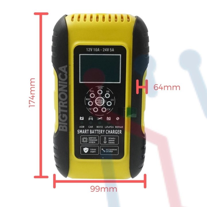 Cargador de Batería 12V-24V 180Ah