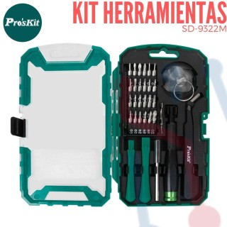 Kit destornillador con 33 puntas Proskit SD-9803