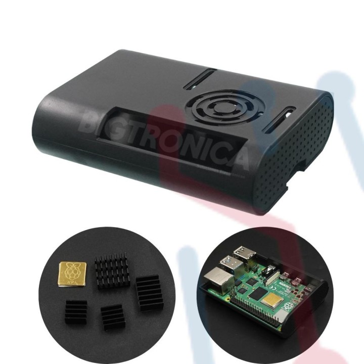 Caja con Disipadores Raspberry PI 4
