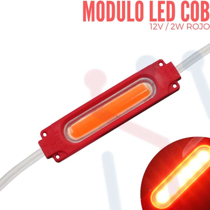 Modulo Led COB Rojo 12VDC  IP65