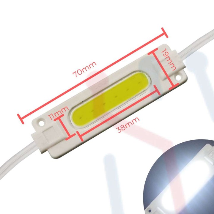Modulo Led COB Blanco 12VDC  IP65