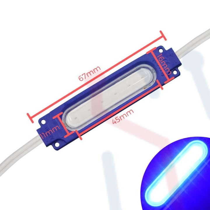 Modulo Led COB Azul 12VDC  IP65