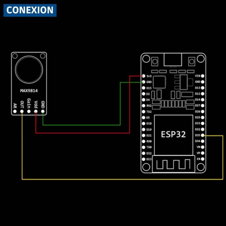 Micrófono Electret Amplificado (MAX9814)