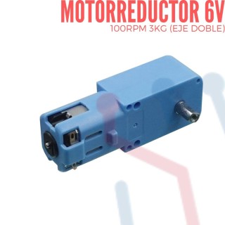 Motorreductor recto piñon plastico 6V 100RPM