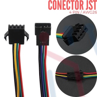 Conectores Aéreos con Cable 4 PIN