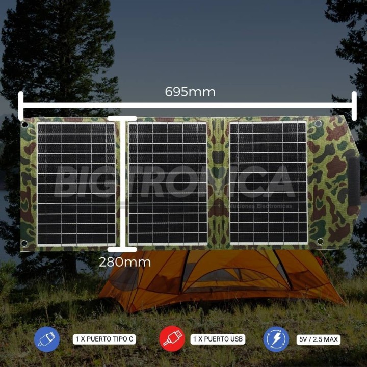 Panel Solar Plegable 23W