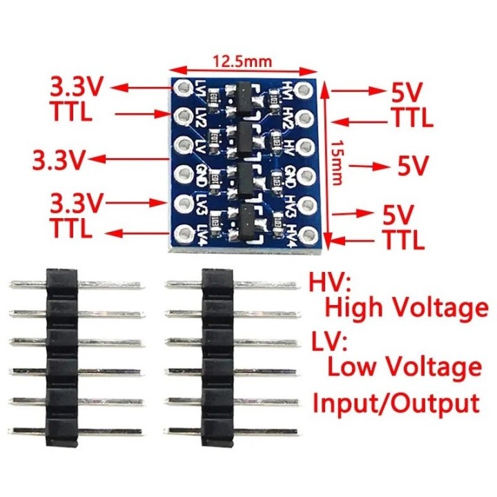 Conversor Nivel Logico 4CH