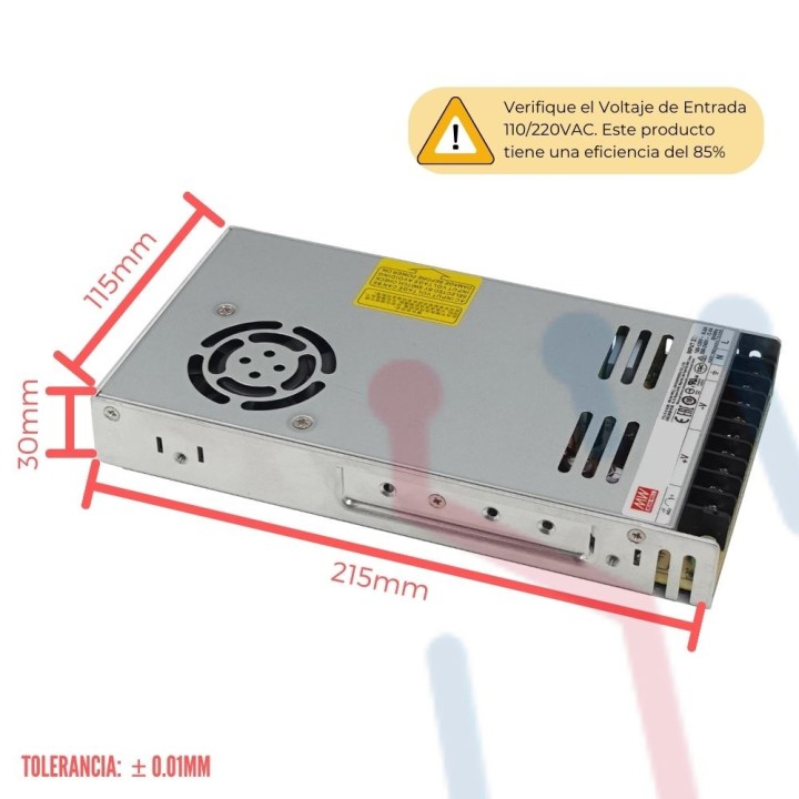 Fuente 12V 29A Mean Well