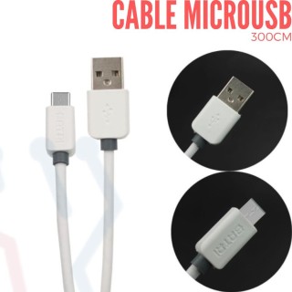 Cable USB a micro-USB 3 metros