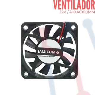 Ventilador 12V  40x40x10mm Jamicon