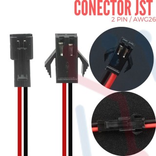 Conectores Aéreos con Cable 2 PIN