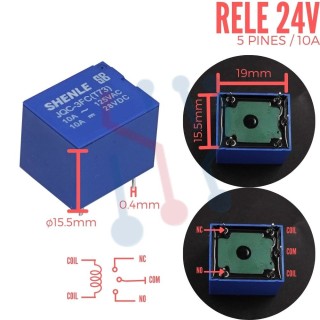 Rele de ensamble 12V 5 pines