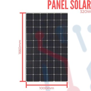 Panel solar de intemperie 80W