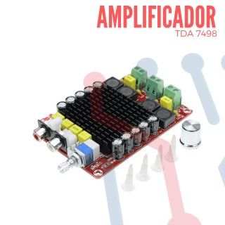 Amplificador de audio estéreo clase D 2x50w