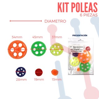 Kit 80 Piezas Piñones Y Poleas