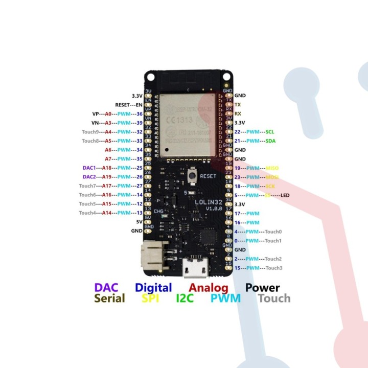 Modulo WIFI LOLIN32 BLUETOOTH ESP-32