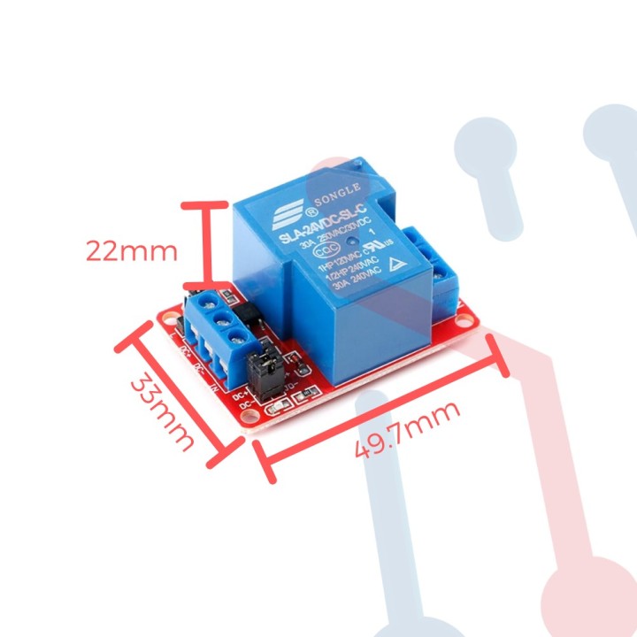 Tarjeta rele optoacoplada 30A