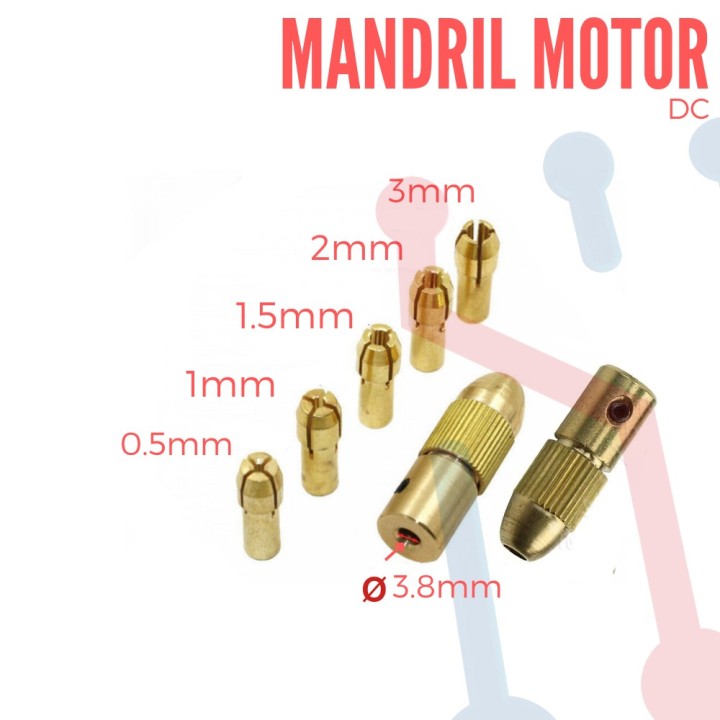 Mandril para motor DC