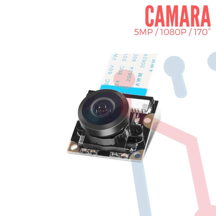 Camara Gran Angular Raspberry PI 170º Noir