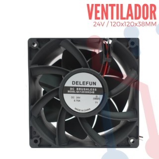Ventilador 24V  120x120x38mm
