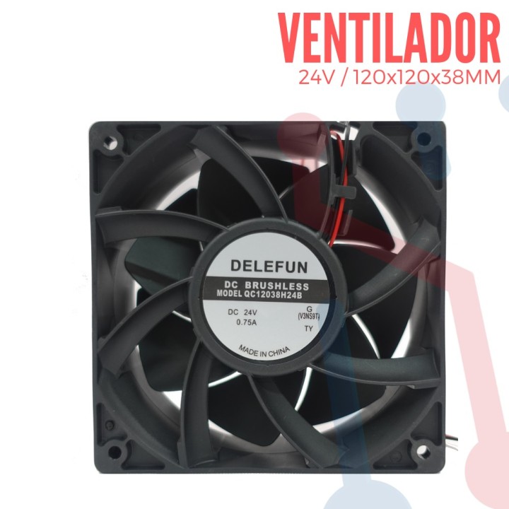 Ventilador 24V  120x120x38mm