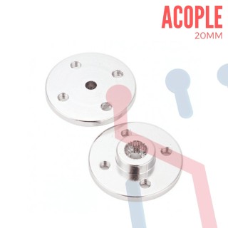 Acople metalico para servomotor