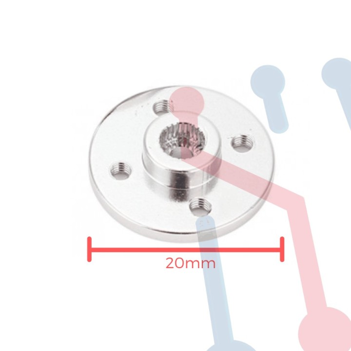 Acople metalico para servomotor