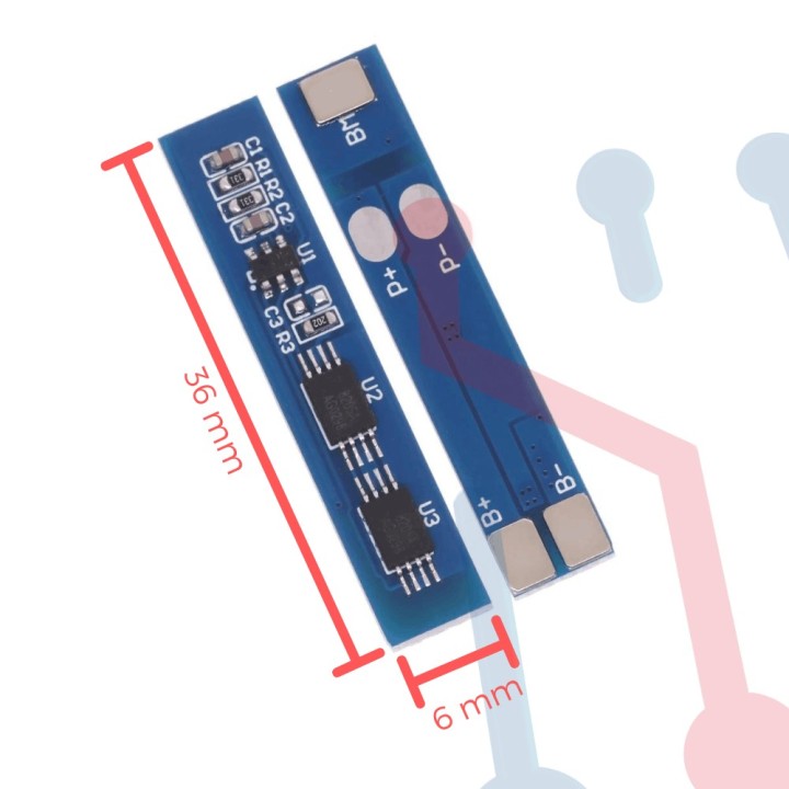 Módulo de Carga y Protección de Baterías 18650 2S