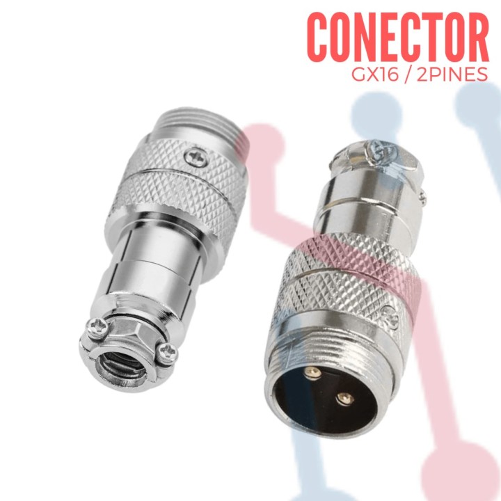 Conectores Aéreos con Cable 2 PIN