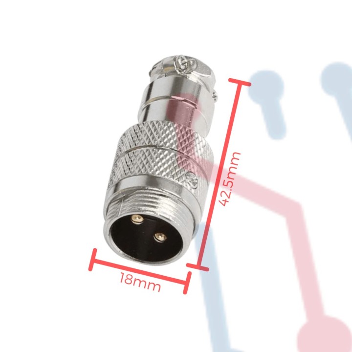 Conectores Aéreos con Cable 2 PIN