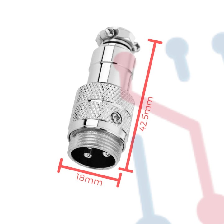 Conectores Aéreos con Cable 2 PIN