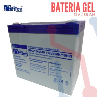 Batería Gel Recargable 12V 55Ah