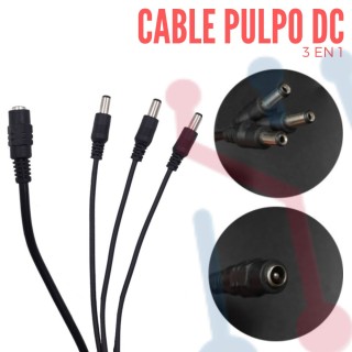 Cable Pulpo Conector DC (3 en 1)