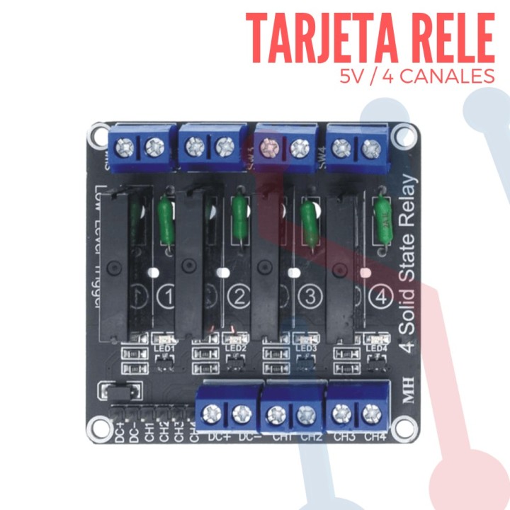 Tarjeta Relé de estado solido 4 relé